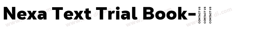 Nexa Text Trial Book字体转换